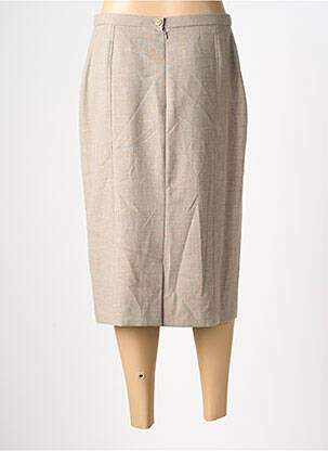 Jupe mi-longue taille à pinces vert PAUPORTÉ femme