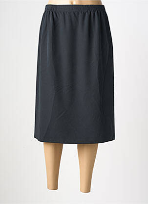 Jupe mi-longue coupe droite noir GRIFFON femme