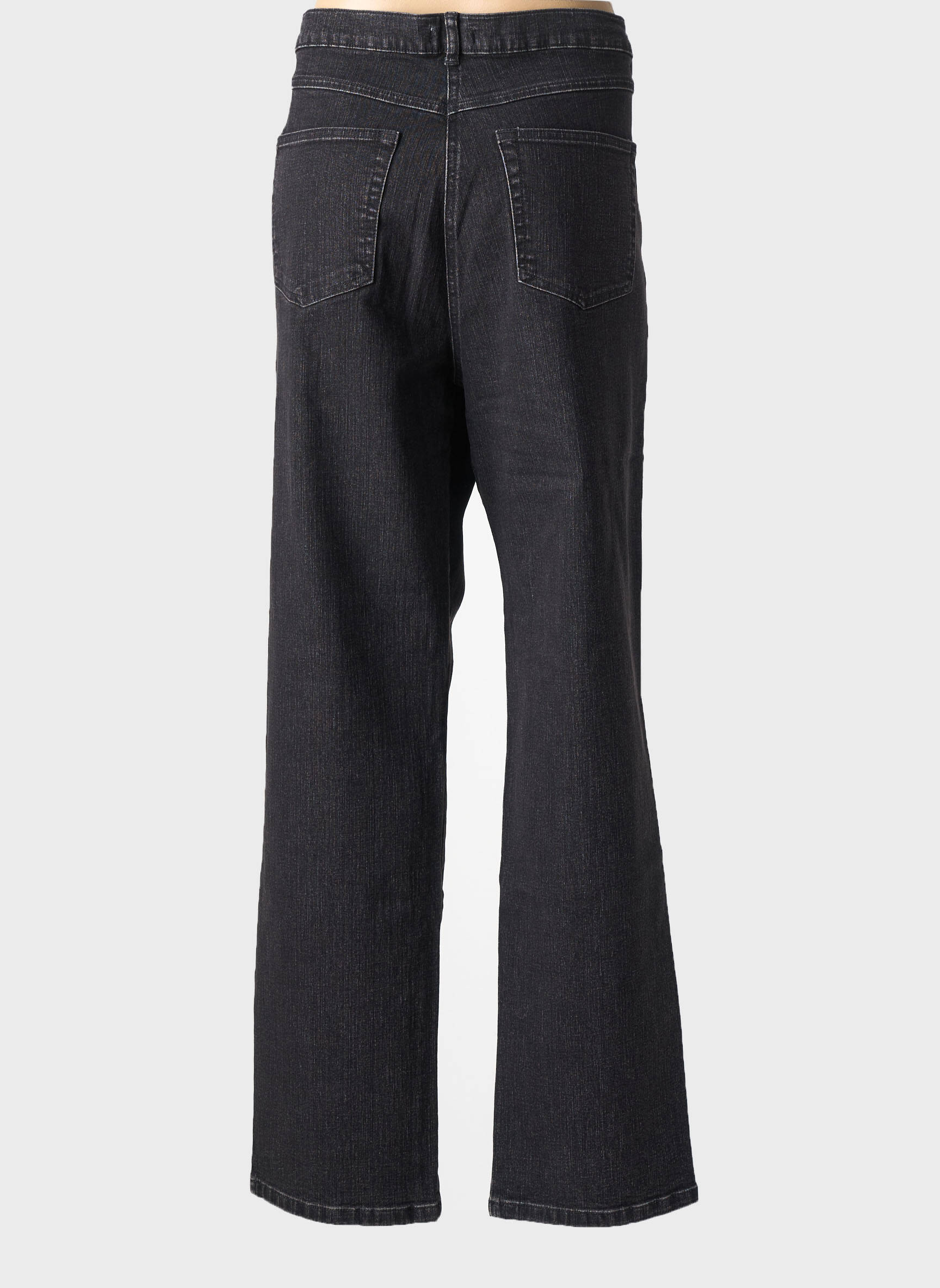 Jeans coupe droite stretch taille normale noir PAUPORTÉ femme