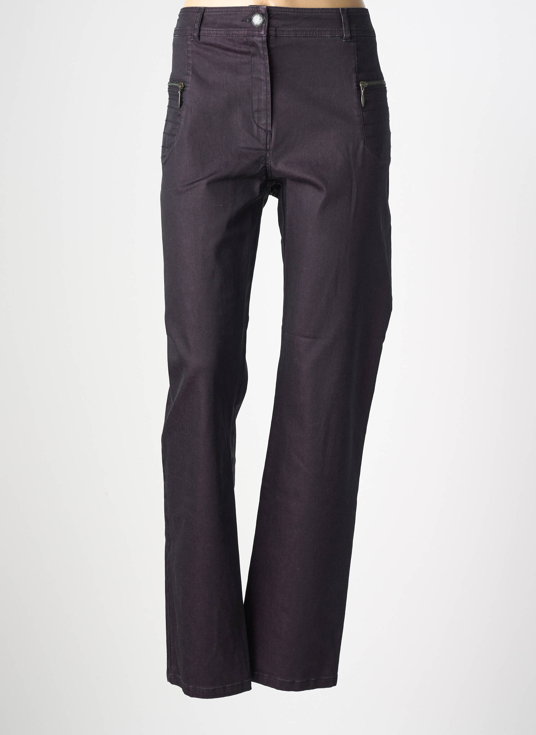 Jeans coupe slim stretch taille normale noir PAUSE CAFE femme