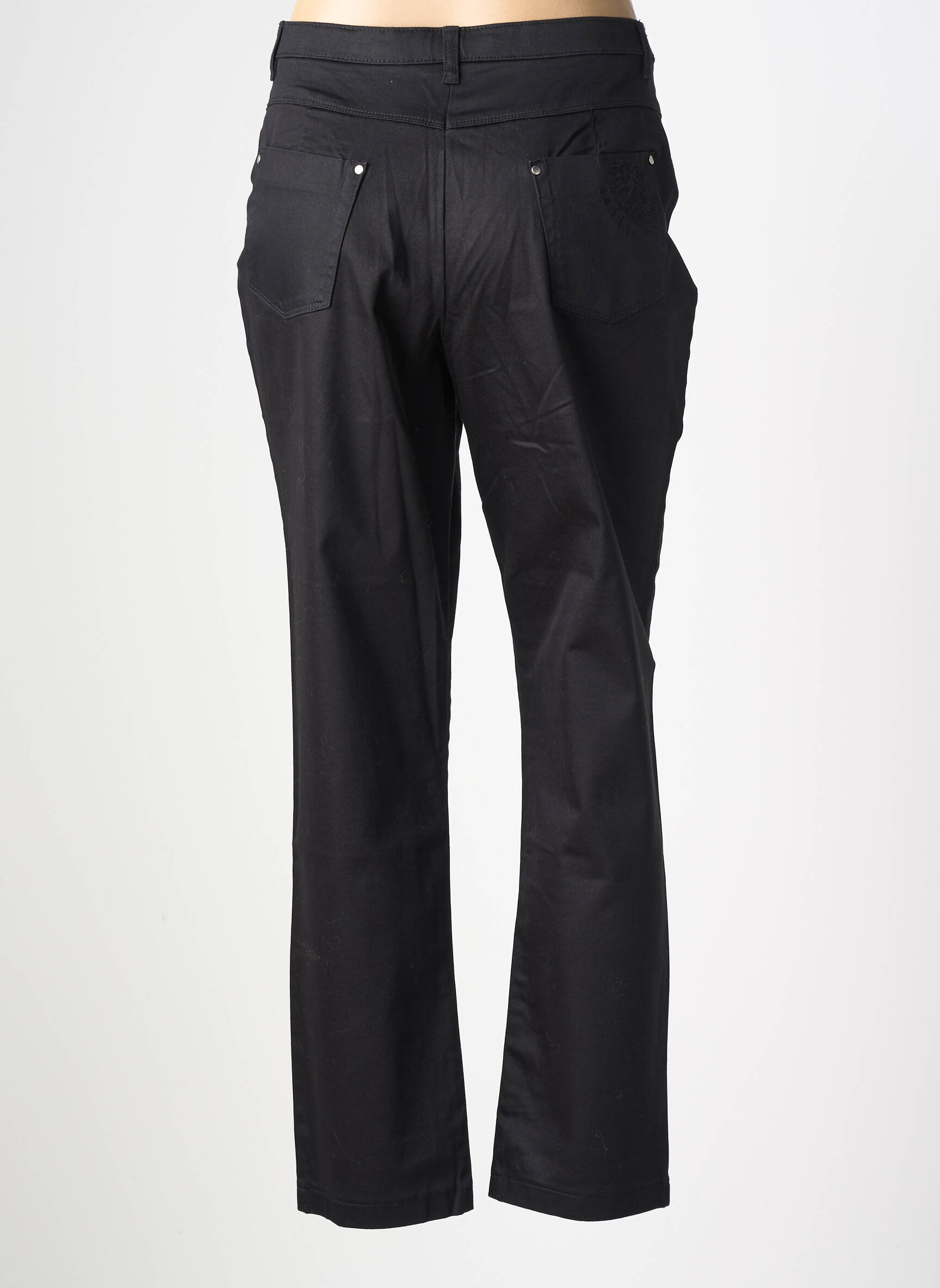 Jeans coupe slim taille normale taille normale noir CHRISTINE LAURE femme