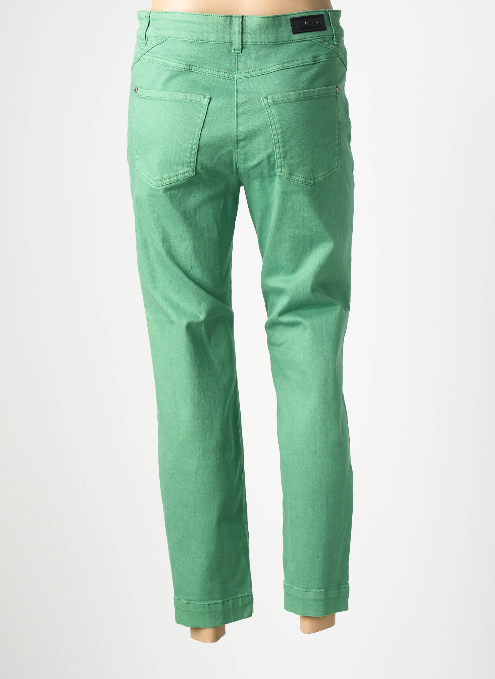 Jeans coupe slim stretch taille normale vert OLSEN femme