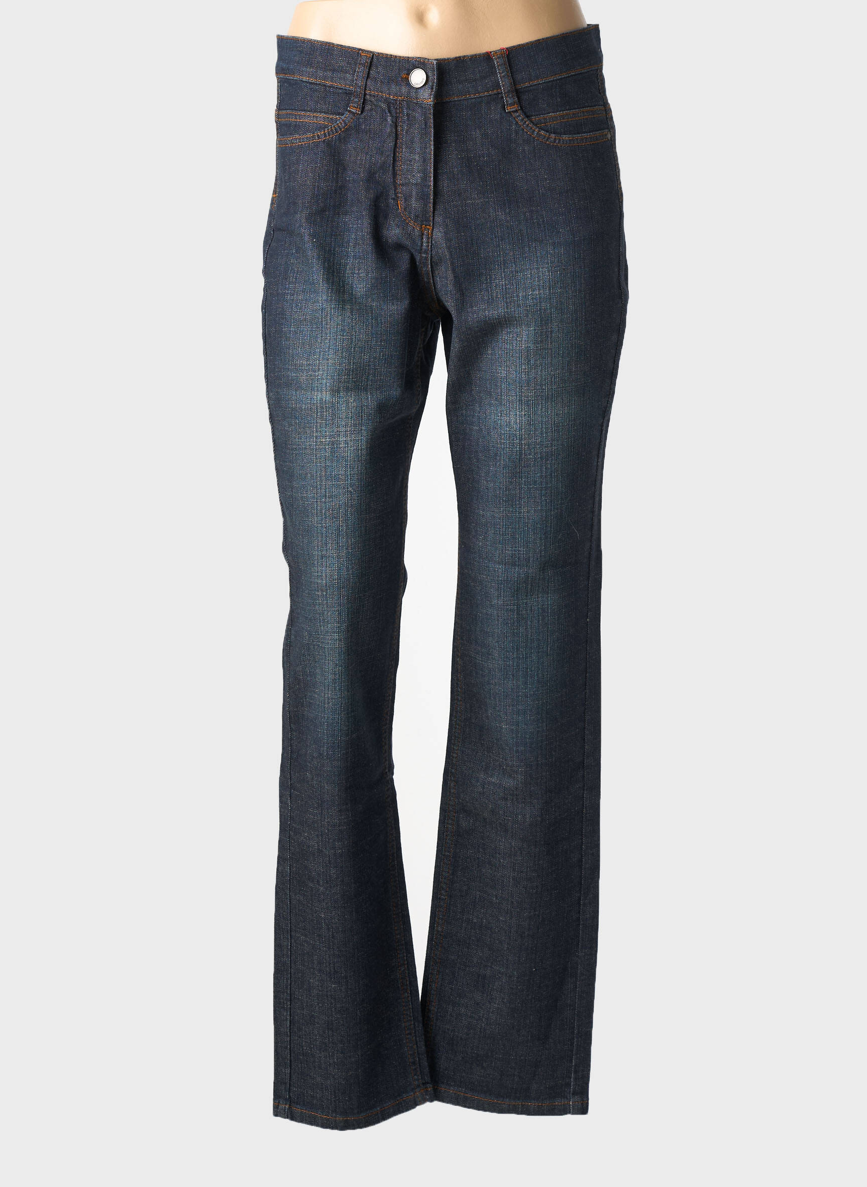 Jeans coupe droite stretch taille normale noir OLSEN femme