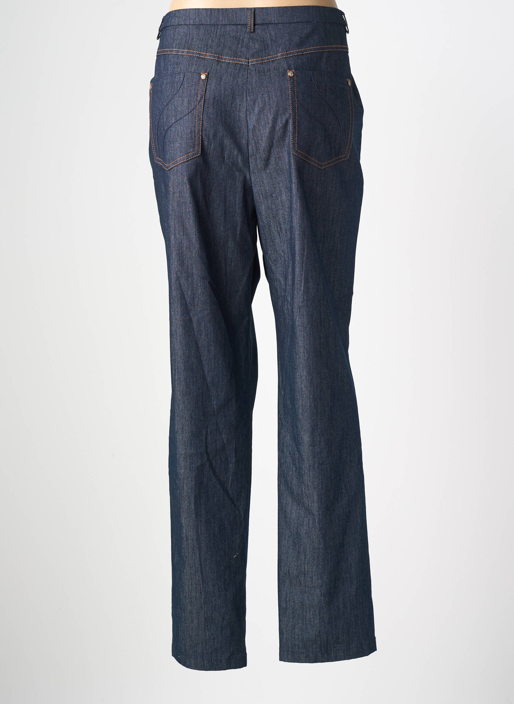 Jeans coupe slim stretch taille normale bleu PAUPORTÉ femme