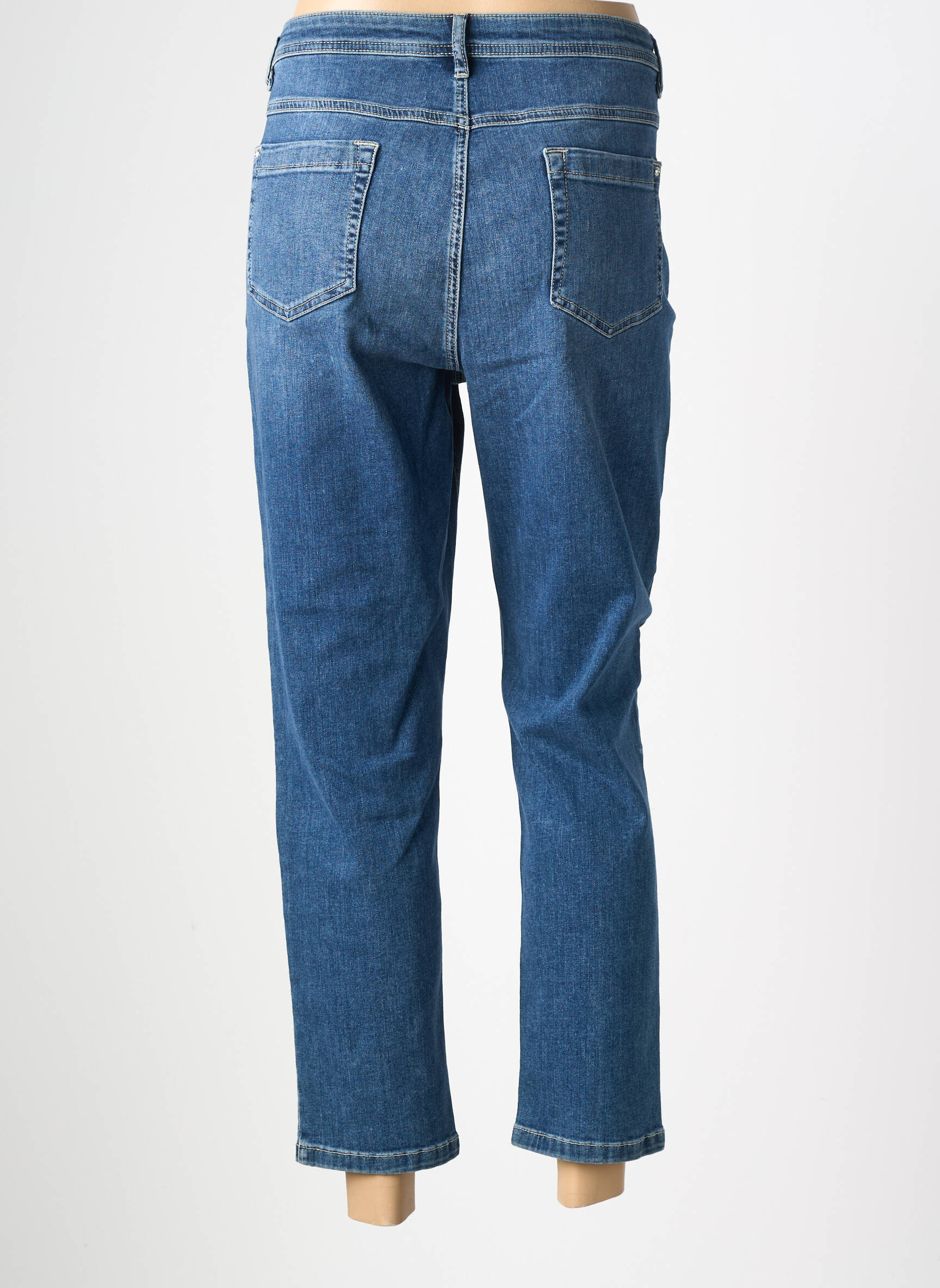 Jeans coupe slim stretch taille normale bleu RABE femme