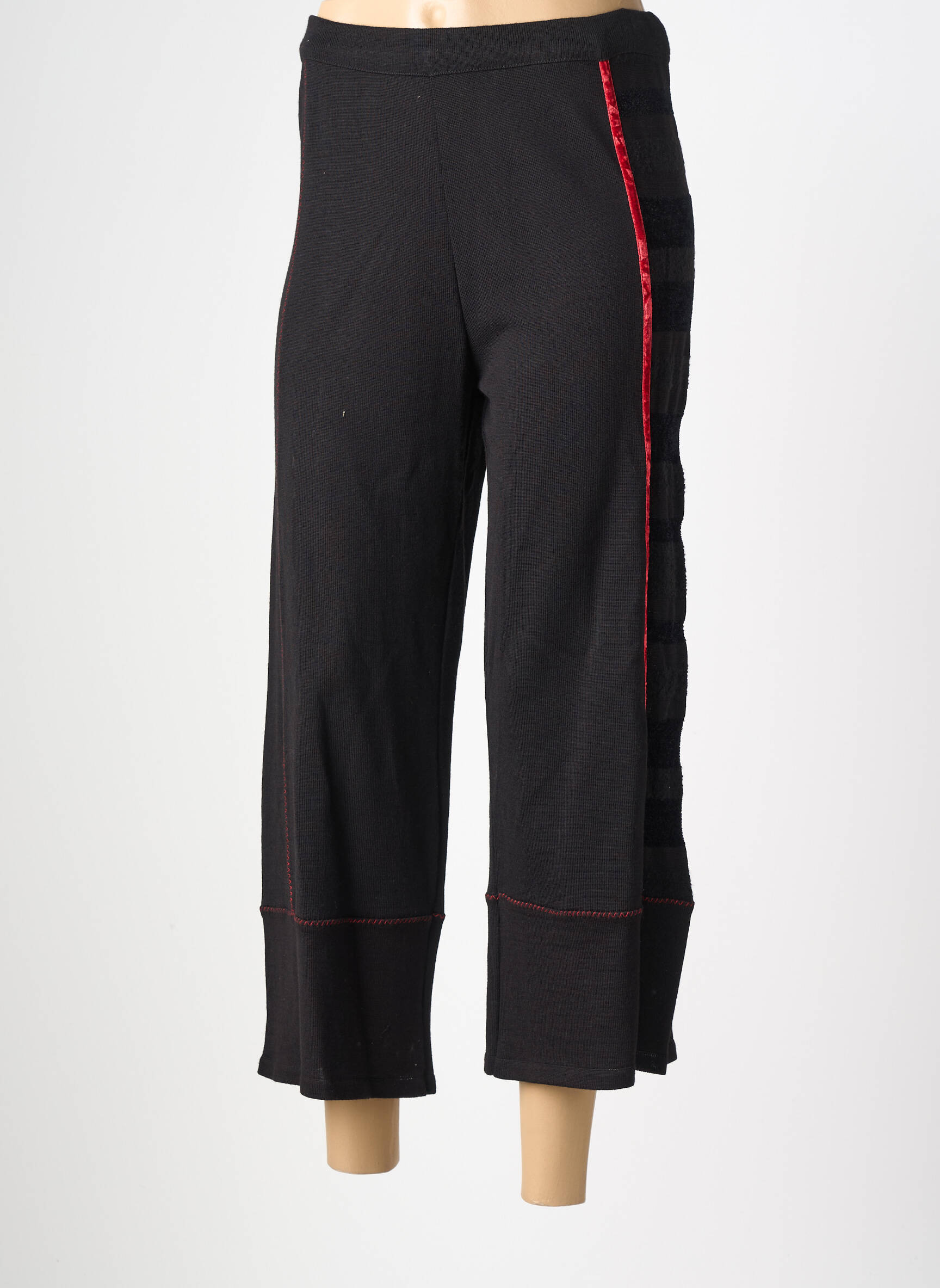 Pantacourt stretch taille normale noir PAUSE CAFE femme