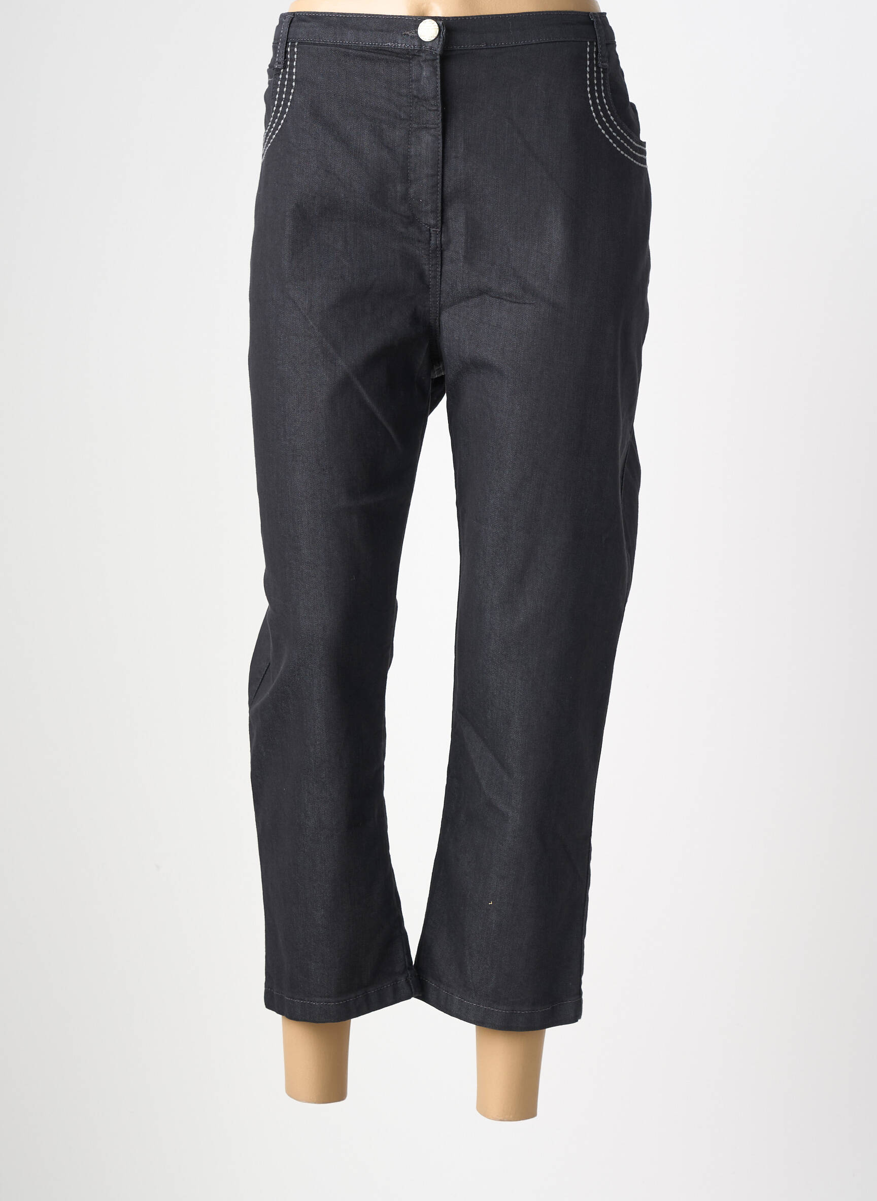 Jeans coupe slim stretch taille normale noir LEWINGER femme