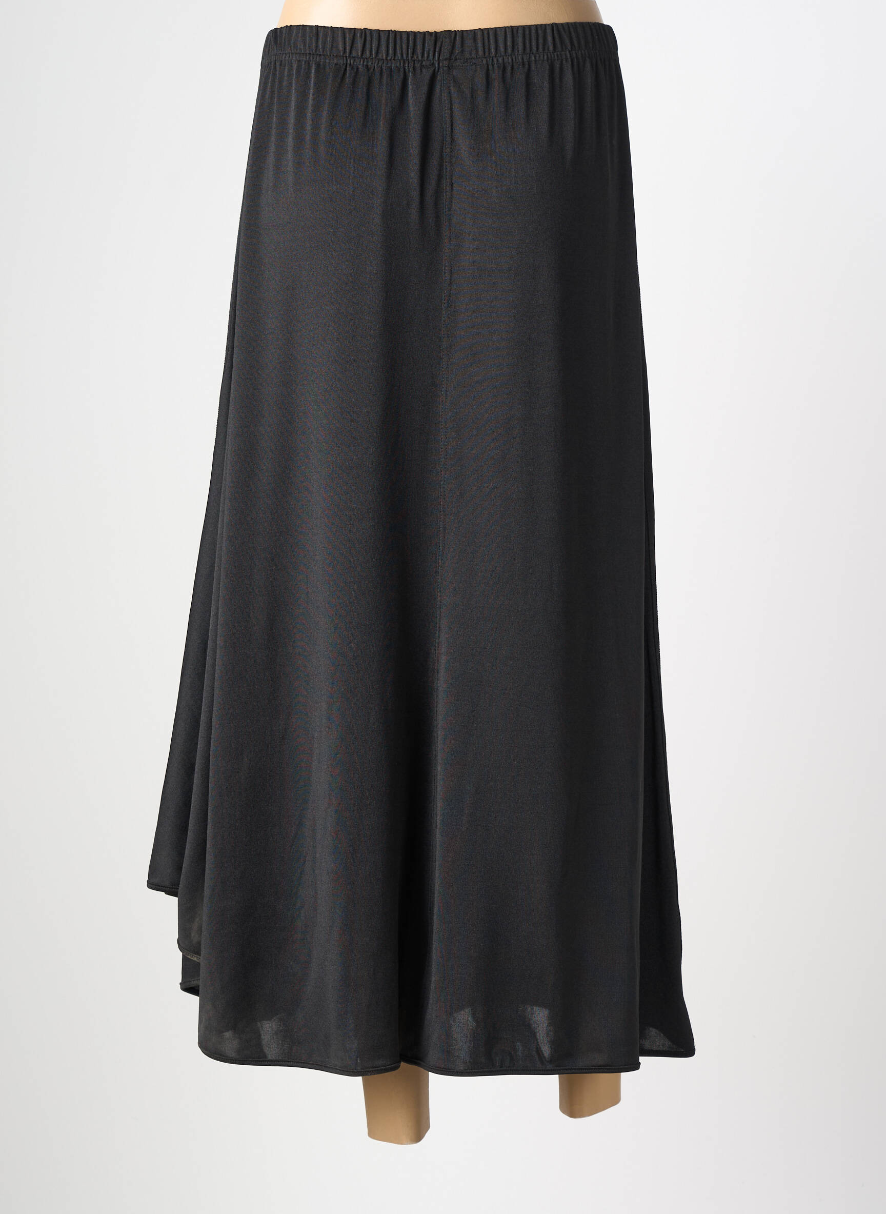 Jupe longue coupe fluide noir JEAN GIRARD femme