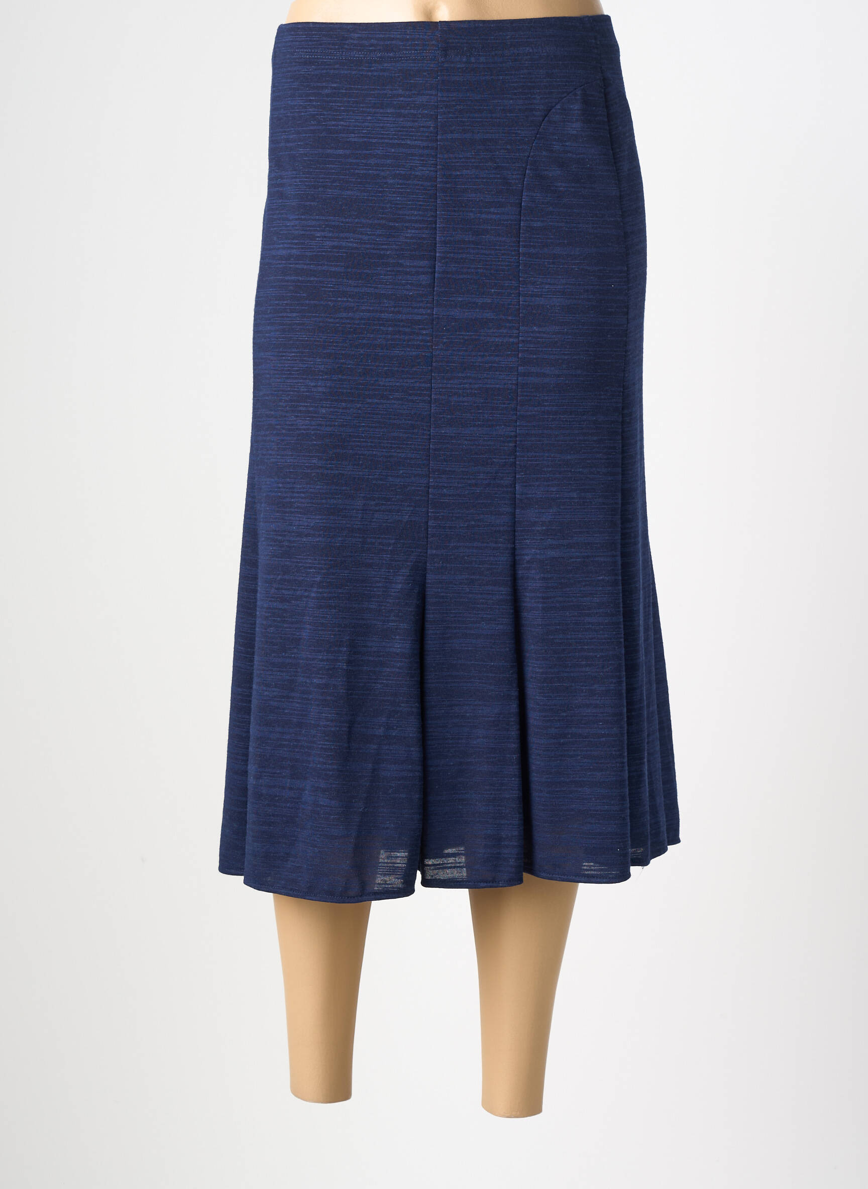 Jupe mi-longue coupe évasée bleu FINNKARELIA femme