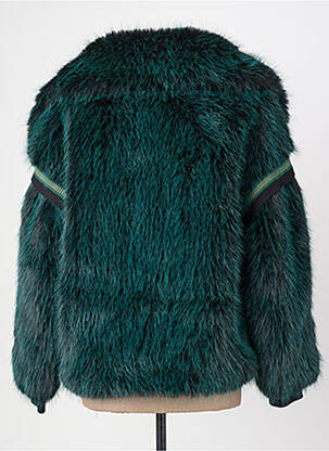 Manteau court coupe droite sans capuche vert OAKWOOD femme