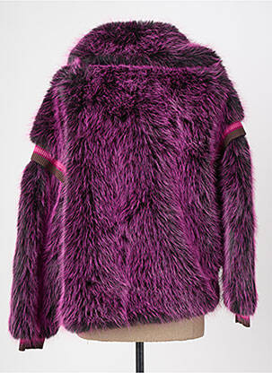 Manteau court coupe droite sans capuche rose OAKWOOD femme