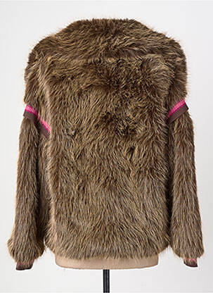 Manteau court coupe droite sans capuche marron OAKWOOD femme