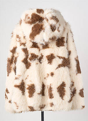 Manteau court capuche a capuche blanc ADORE femme