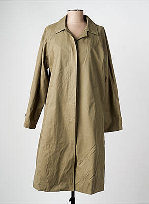 Trench poches sans capuche vert CHANCE femme