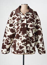 Veste casual coupe droite marron THE CORNER femme