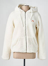 Veste casual coupe droite blanc FRENCH DISORDER femme