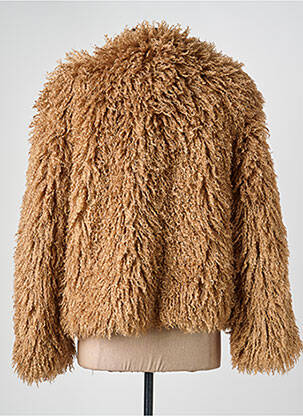 Manteau court coupe droite sans capuche beige OAKWOOD femme