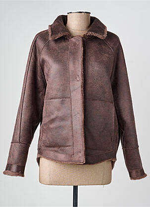 Veste casual coupe droite marron OAKWOOD femme