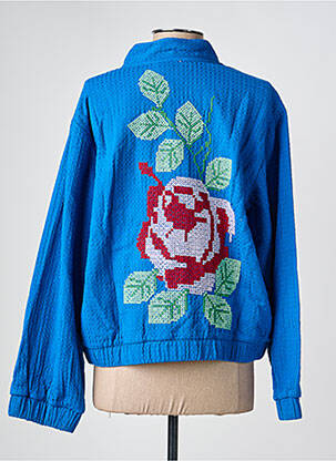 Veste casual coupe droite bleu THE CORNER femme