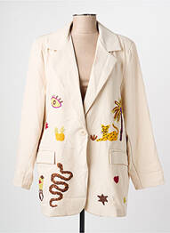 Blazer coupe cintrée beige NINETTE femme