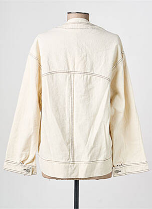 Veste casual coupe droite beige PURPLE QUEEN femme