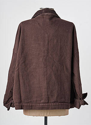 Veste casual coupe droite marron NINETTE femme