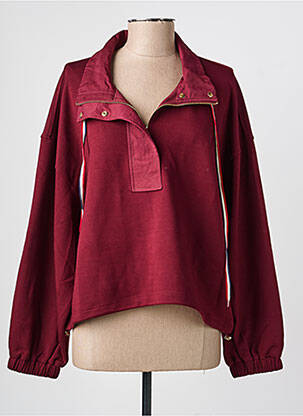 Sweat-shirt manches longues manches longues rouge ADORE femme