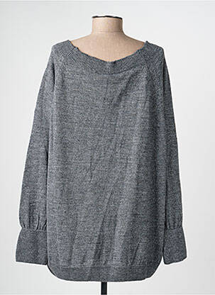Pull coupe droite manches longues gris MAT. femme