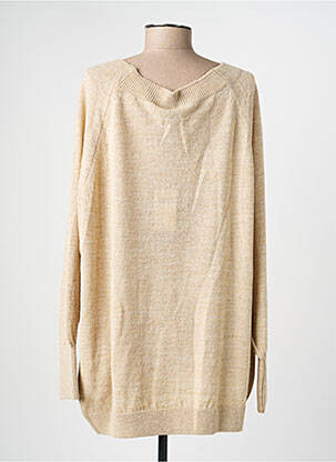 Pull coupe droite manches longues beige MAT. femme