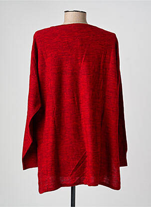 Pull coupe droite manches longues rouge AGATHE & LOUISE femme