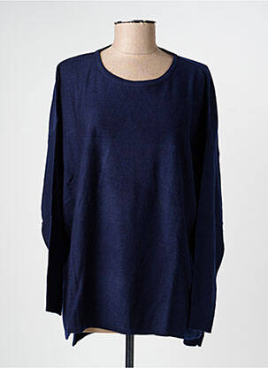 Pull coupe droite manches longues bleu AGATHE & LOUISE femme