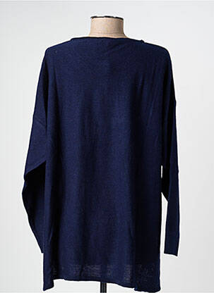 Pull coupe droite manches longues bleu AGATHE & LOUISE femme