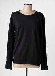 Pull col rond manches longues noir JENSEN femme