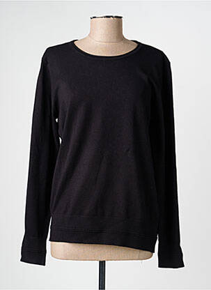 Pull col rond manches longues noir JENSEN femme