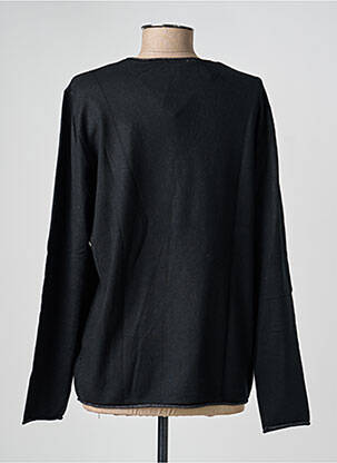 Pull coupe droite manches longues noir MARINELLO femme