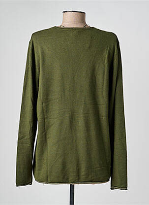 Pull coupe droite manches longues vert MARINELLO femme