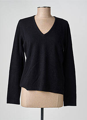 Pull coupe cintrée manches longues noir L'ATELIER D'ANNA femme