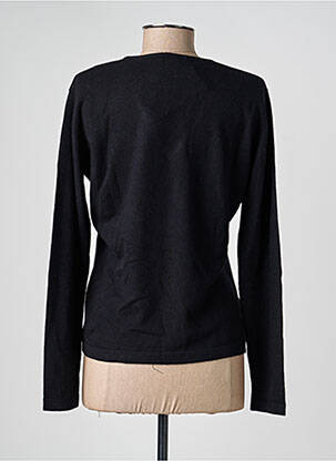 Pull coupe cintrée manches longues noir L'ATELIER D'ANNA femme