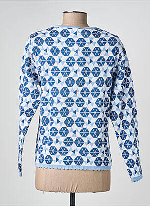 Pull coupe droite manches longues bleu AGATHE & LOUISE femme