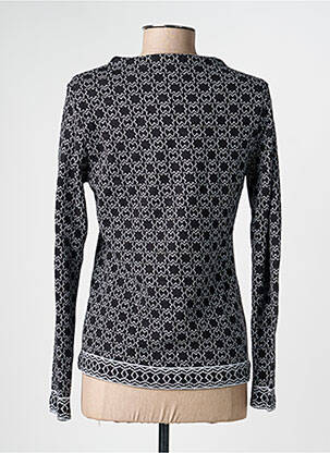 Pull coupe cintrée manches longues noir AGATHE & LOUISE femme