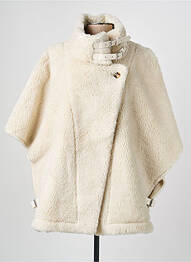 Manteau court coupe droite sans capuche beige ADORE femme