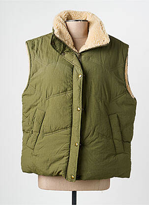 Doudoune poches sans capuche vert CIMINY femme