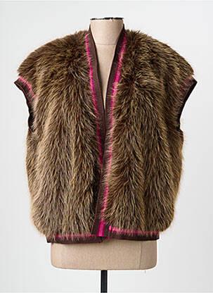 Veste casual coupe droite marron OAKWOOD femme