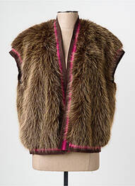 Veste casual coupe droite marron OAKWOOD femme
