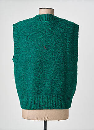 Pull coupe droite manches courtes vert ADORE femme