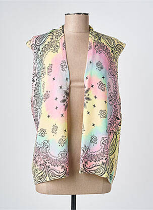 Gilet manches courtes coupe droite rose ADORE femme