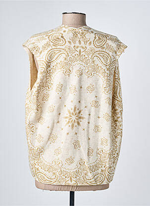 Gilet manches courtes coupe droite beige ADORE femme