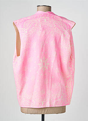 Gilet manches courtes coupe droite rose ADORE femme