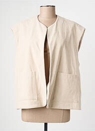 Veste casual col rond beige SCARLET ROOS femme