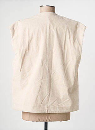 Veste casual col rond beige SCARLET ROOS femme